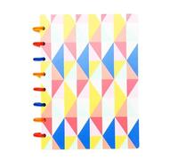 DYYEUAVT 80 Sheets 160 * 220mm Watercolor A5 Discs Ring Bound Spiral Notebook Happy Planner Diary With Flower Blank Refill School For Writing(Color 04)