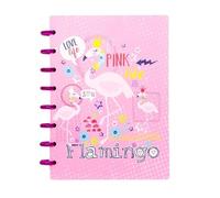 DYYEUAVT 80 Sheets 160 * 220mm Watercolor A5 Discs Ring Bound Spiral Notebook Happy Planner Diary With Flower Blank Refill School For Writing(Color 02)