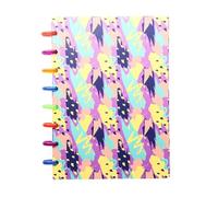 DYYEUAVT 80 Sheets 160 * 220mm Watercolor A5 Discs Ring Bound Spiral Notebook Happy Planner Diary With Flower Blank Refill School For Writing(Color 01)