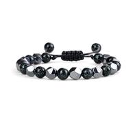 DYYEUAVT 8mm Natural Stone Distance Beaded Bracelet Irregular Beads Bangles For Women Men Couples Yoga Jewelry(Green)