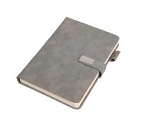 DYYEUAVT A5 Retro Notebook Soft Leather Cover 200/360 Pages Agenda For Students Business Office School Stationery Supplies For Writing(Gray,360pages)