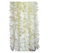 DYYEUAVT Artificial Wisteria Flowers Hanging Garland Vine Rattan Fake Flower String Silk Garden Wedding Decor(Milk White,60PCS)