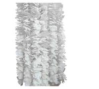 DYYEUAVT Artificial Wisteria Flowers Hanging Garland Vine Rattan Fake Flower String Silk Garden Wedding Decor(White,40PCS)