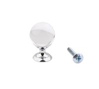 DYYEUAVT Crystal Ball Furniture Handle Drawer Knob Small Handles for Kitchen Wine Cabinet Door Cupboard Wardrobe Pulls 20mm(Color 01)