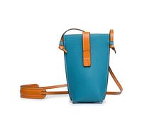 DYYEUAVT Genuine Leather Women Shoulder Bags Brands Mini Female Mobile Phone Bag Women Handbags Female Messenger Bag(Blue)