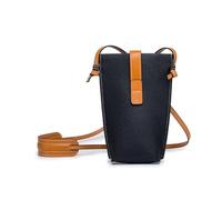 DYYEUAVT Genuine Leather Women Shoulder Bags Brands Mini Female Mobile Phone Bag Women Handbags Female Messenger Bag(Black)