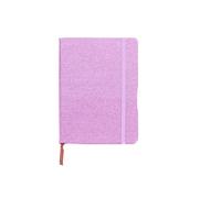 DYYEUAVT Hardcover Glitter Notebook A5 Waterproof Elastic Band Daily Notes Travel Journal Pocket Notepad Mini Diary Girls Planner For Writing(Purple)