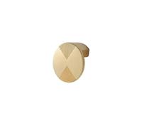 DYYEUAVT Solid Zinc Alloy Cabinet Knobs Kitchen Handles Round Gold Drawer Pull Furniture Door Handle Simple(Gold S)