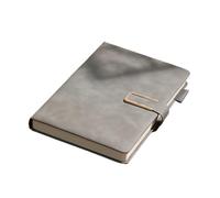 DYYEUAVT Vintage A5 Leather Notebook Soft Cover Ideal For Business Meetings College Life Journal Writing For Writing(Grey)