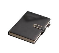 DYYEUAVT Vintage A5 Leather Notebook Soft Cover Ideal For Business Meetings College Life Journal Writing For Writing(Black)