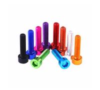 DYYK 10pcs/lot DIN912 aluminum allen screw M3 M4 M5 M6 Colourful Aluminum Alloy Hexagon Hex Socket Cap Head Machine Screw Bolts (Color : Light Blue, Size : M5x16)