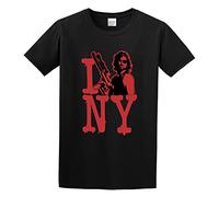 DYYSKE WENK Escape from New York I Love Ny Snake Plissken Kurt Russell Action T-Shirt Funny Top Tee Camiseta Short-Sleeve for Men Black L