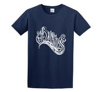 DYYSKE WENK Men's Baroness Logo Cotton T Shirt Navy L