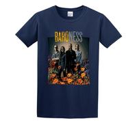 DYYSKE WENK Men's Revolver X Baroness Cotton T Shirt Navy XXL
