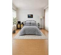 Dyzi 10.5 Tog Supersoft Microfibre Duvet - Coverless or Covered Set in Grey | Size: Single Dyzi Grey Single