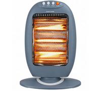 Dyzi 1200W Halogen Heater 3 Heat Settings Oscillating Grey