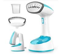 Dyzi 1500W Handheld Garment Steamer Foldable Handle 150Ml Water Tank Blue