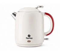Dyzi 1L Electric Kettle Cordless Stainless Steel White 2200W