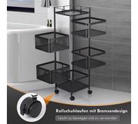 Dyzi 2 Tier Black Dish Drainer Rack With Drip Tray & Utensil Holder