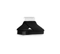 Dyzi 20 Pack Wooden Clothes Hangers With Non Slip Bar in Black | Size: 1 Pack Dyzi Black 1 Pack
