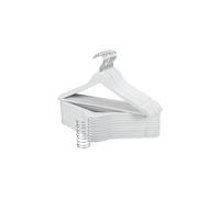 Dyzi 20 Pack Wooden Clothes Hangers With Non Slip Bar in White | Size: 1 Pack Dyzi White 1 Pack