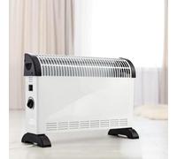 Dyzi 2000W Convector Heater With Adjustable Thermostat 3 Heat Settings White
