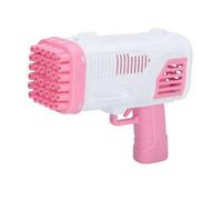 Dyzi 36 Hole Bubble Blaster Toy 19Cm With 50Ml Bubble Solution Pink