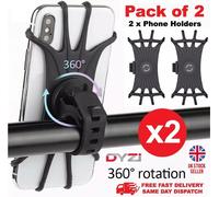 Dyzi 360° Bike Phone Holder Mount for 4.5-6.3" Smartphones - Black Dyzi Black