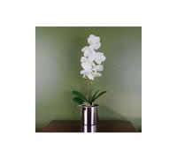 Dyzi 46Cm Real Touch Artificial Orchid With 7 Flowers In Decorative Pot
