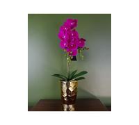Dyzi 54Cm Real Touch Artificial Orchid With 10 Flowers