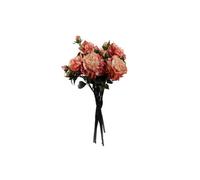 Dyzi 6 Pack Pink Peony Artificial Flower Stems 60Cm
