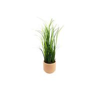 Dyzi 60Cm Artificial Onion Grass Plant With Dusty Pink Ceramic Planter