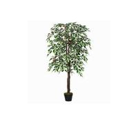 Dyzi Artificial Ficus Plant In Cement-Filled Pot