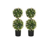 Dyzi Artificial Topiary Ball Tree Set 70Cm Potted Indoor Outdoor