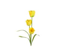 Dyzi Artificial Tulip Flower Stem With Three Blooms 80Cm
