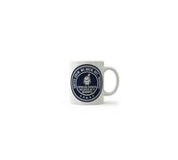 Dyzi Coffee Crew We Brew But Whoops Funny Quote Ceramic Mug in White Dyzi White