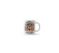 Dyzi Coffee Is Always a Good Idea Quote Ceramic Mug White Dyzi White