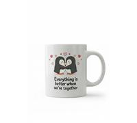 Dyzi Everything Is Better When We're Together Mug Valentine's Day Gift in White Dyzi White