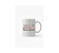 Dyzi Floral Mama 11oz Ceramic Mother's Day Mug in White Dyzi White