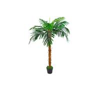 Dyzi Green 130Cm Realistic Artificial Palm Tree With Moss Covered Pot