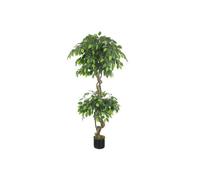 Dyzi Green 150Cm Artificial Twisted Ficus Tree In Plastic Pot
