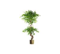 Dyzi Green Artificial Twisted Trunk Tree With Metal Planter 150Cm