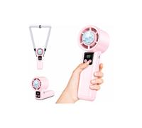 Dyzi Handheld AC Ice Cooling Fan USB-C Rechargeable Portable 199 Speed in Pink Dyzi Pink
