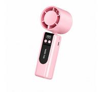 Dyzi Handheld Fan 2000Mah 199 Speed Usb-C Rechargeable Portable - Pink