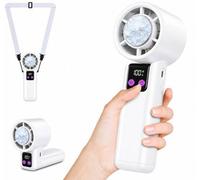 Dyzi Ice Cooling Handheld Fan 2000Mah 5W 199 Speed Usb-C Rechargeable - White