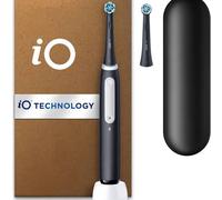 Oral-B iO3 Electric Toothbrush, 2 Toothbrush Heads, Pressure Sensor, Toothbrush for Adults with Travel Case, Gift Ideas for Him/Her, Matt Black