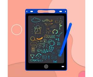 Dyzi LCD Drawing Board Colourful Writing Tablet Easy-Erase Doodle Pad in Blue Dyzi Blue