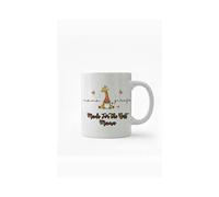 Dyzi Mama Giraffe 11oz Ceramic Mother's Day Mug in White Dyzi White