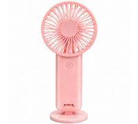 Dyzi Mini Rechargeable Handheld Fan Usb Portable 3 Speed Pink