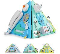 Dyzi Montessori Busy Board Pyramid Sensory Toy Motor Skills Activity Dyzi Multicolor